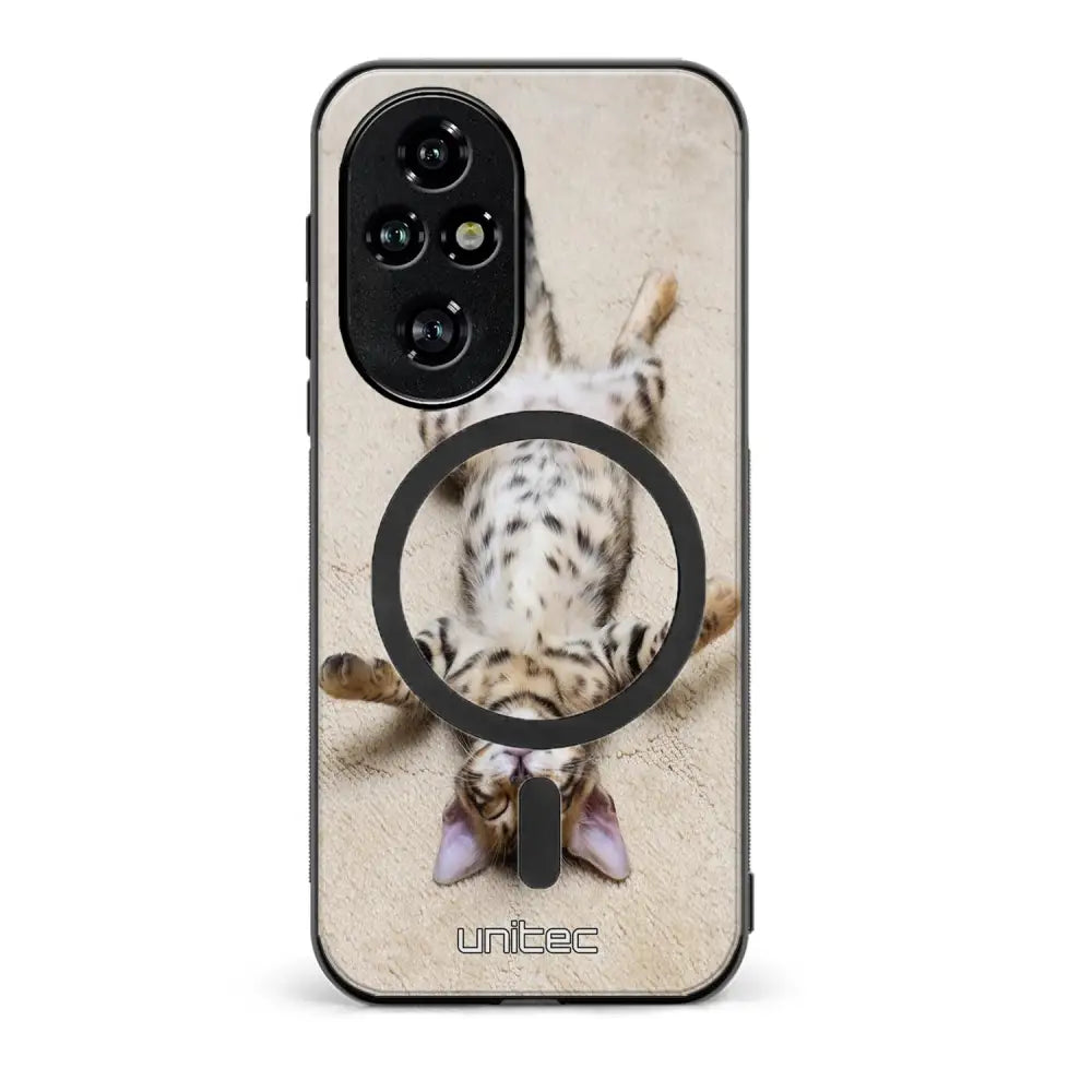 Honor 200 Pro kissa suojakuoret - Relaxing Cat