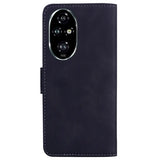 Navy sininen nahkainen lompakko suojakotelo Honor 200 Pro -kameralävellä