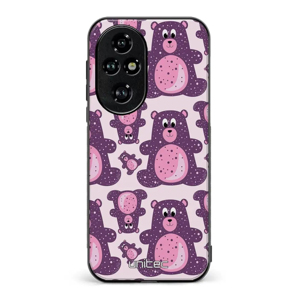 Honor 200 Pro suojakuoret - Purple Teddy Bear - Ei