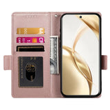 Honor 400 Lite Lompakko Suojakotelo - Ruusukulta