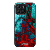 Honor 70 Lite marmori suojakuoret - Blue Red Marble - Ei