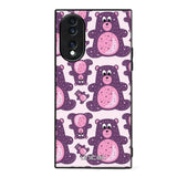 Honor 70 suojakuoret - Purple Teddy Bear - Ei