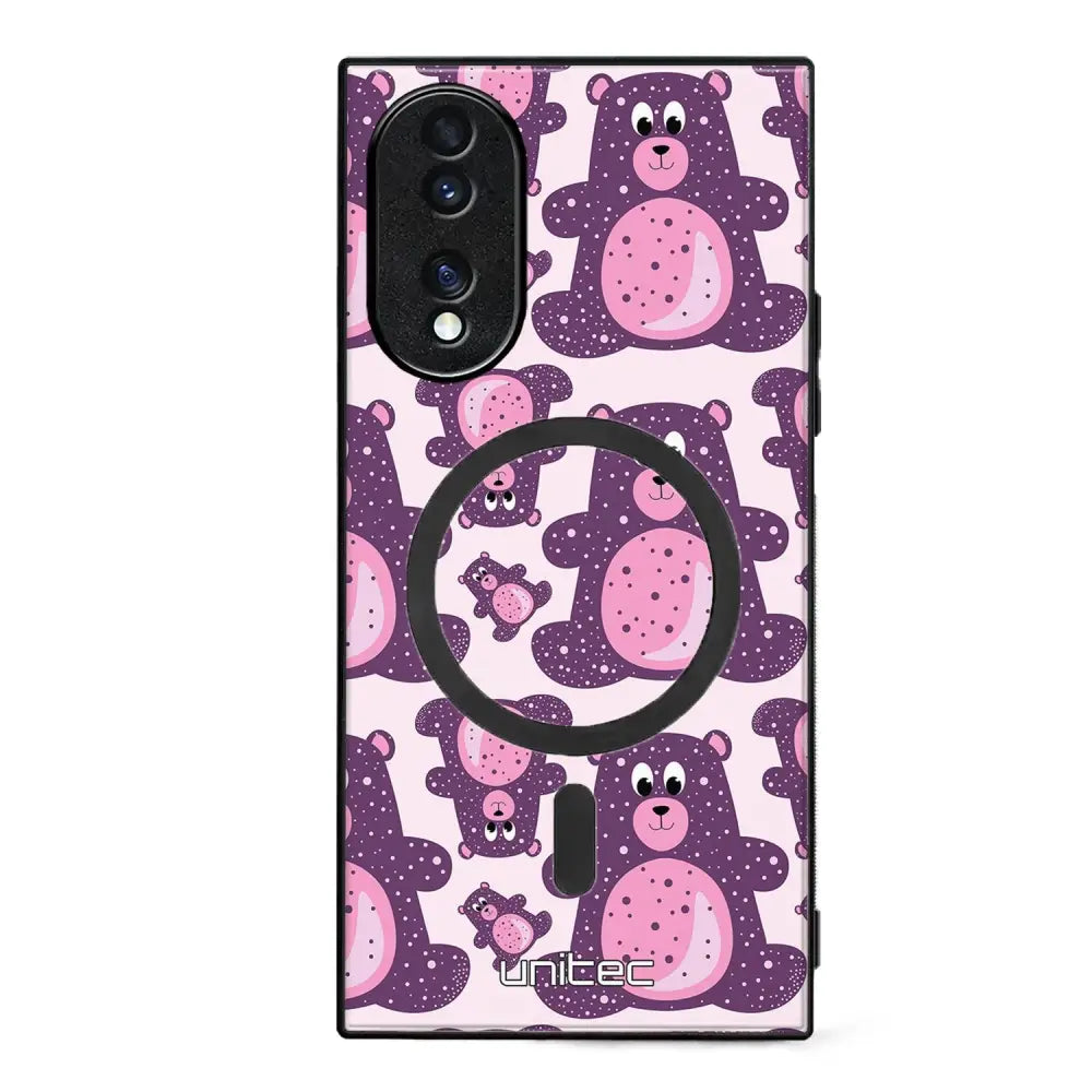 Honor 70 suojakuoret - Purple Teddy Bear