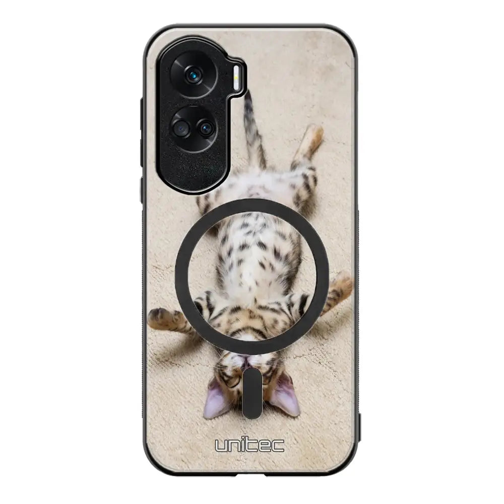 Honor 90 Lite kissa suojakuoret - Relaxing Cat