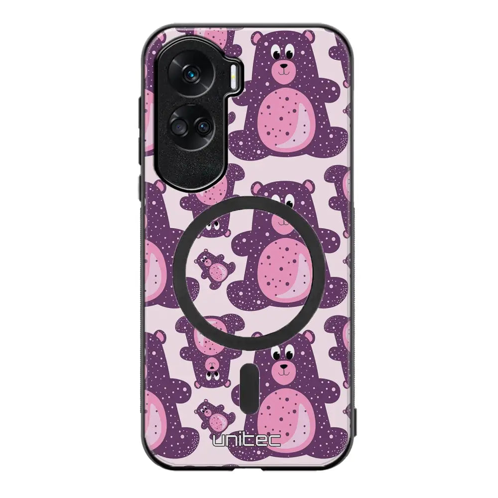 Honor 90 Lite suojakuoret - Purple Teddy Bear