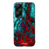 Honor 90 marmori suojakuoret - Blue Red Marble