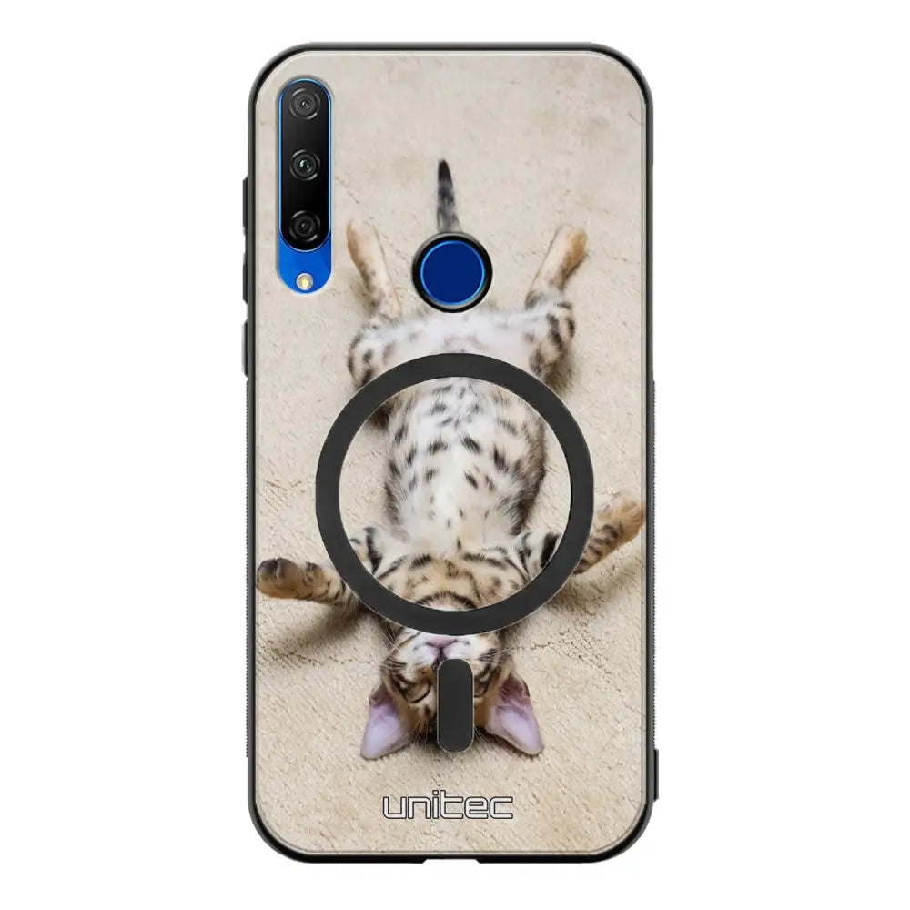 Honor 9X kissa suojakuoret - Relaxing Cat