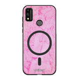 Honor 9X Lite marmori suojakuoret - Light Pink Marble