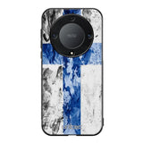 Honor Magic 5 Lite suojakuoret - Painted Finnish Flag - Ei