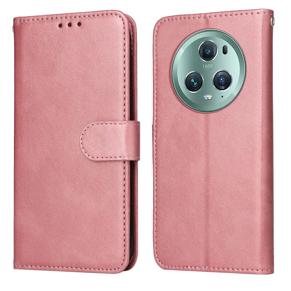 Honor Magic 5 Pro Lompakko Suojakuori – Ruusukulta