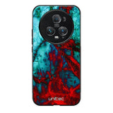 Honor Magic 5 Pro marmori suojakuoret - Blue Red Marble - Ei