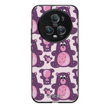 Honor Magic 5 Pro suojakuoret - Purple Teddy Bear - Ei
