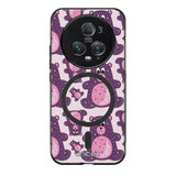Honor Magic 5 Pro suojakuoret - Purple Teddy Bear