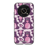 Honor Magic 6 Lite suojakuoret - Purple Teddy Bear - Ei