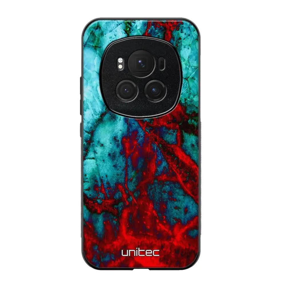 Honor Magic 6 Pro marmori suojakuoret - Blue Red Marble - Ei