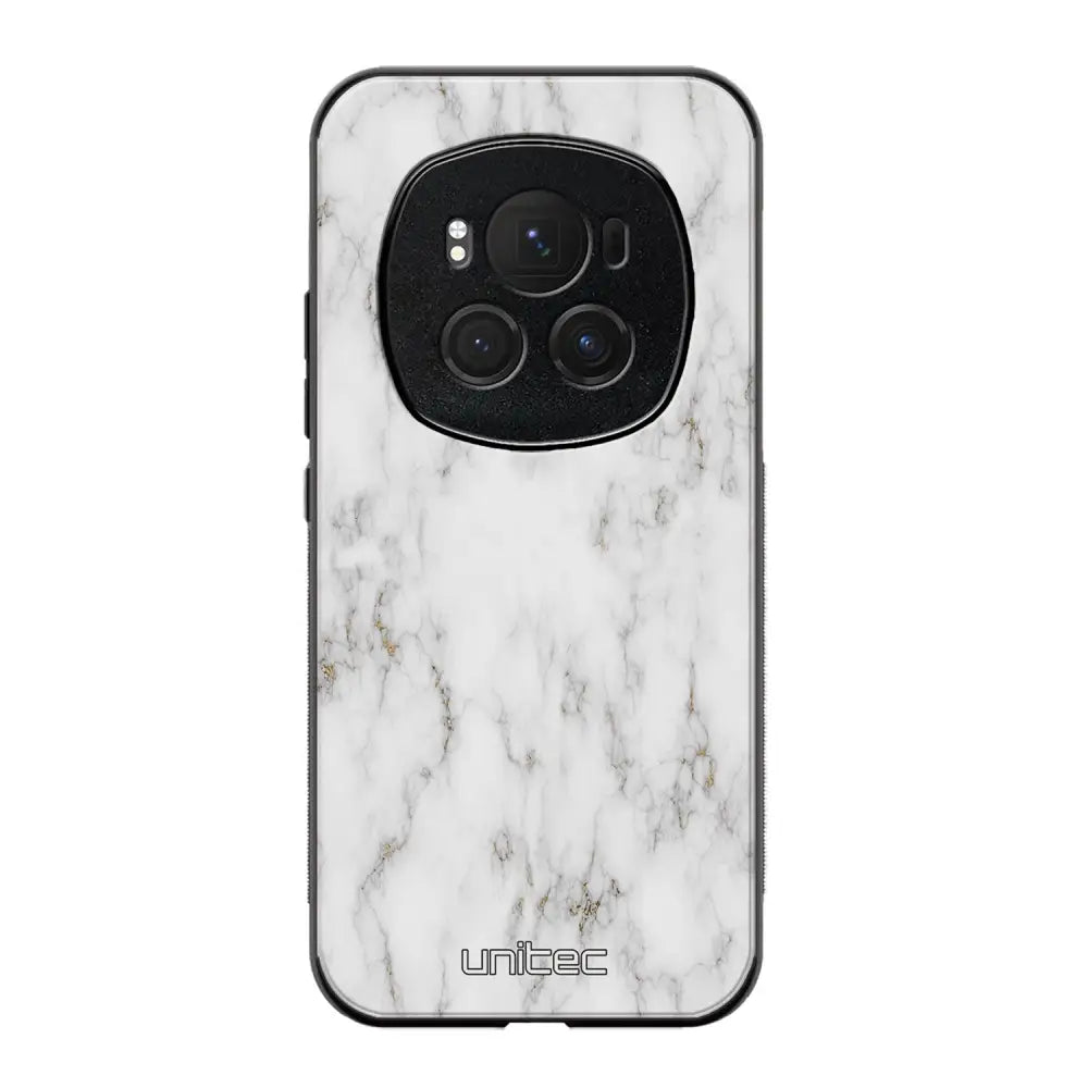 Honor Magic 6 Pro marmori suojakuoret - White Marble - Ei