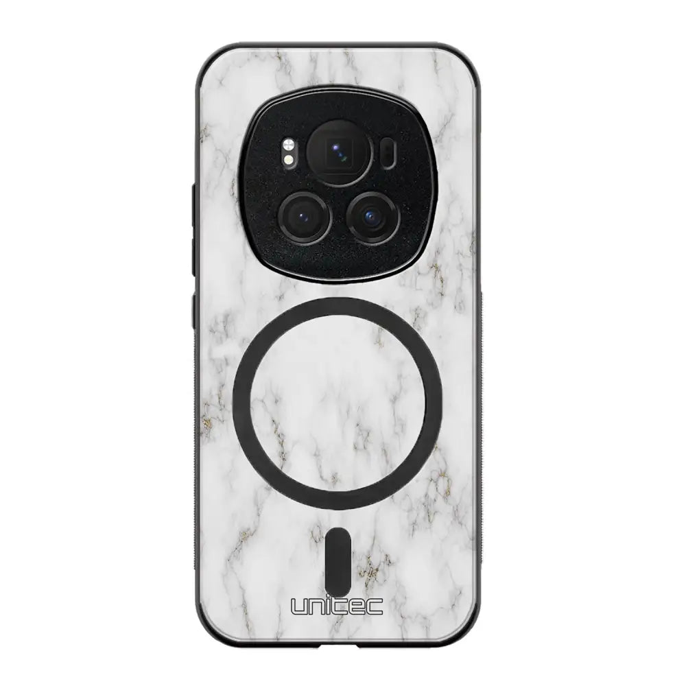 Honor Magic 6 Pro marmori suojakuoret - White Marble