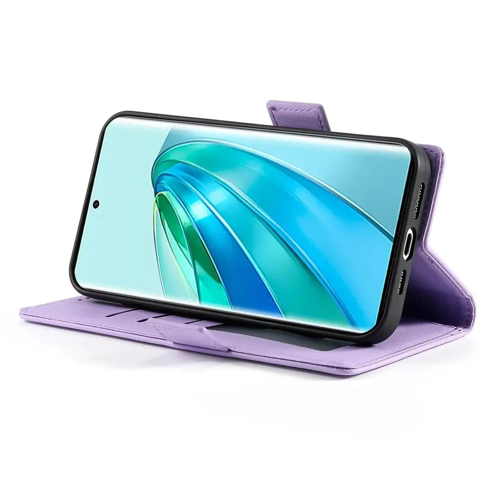 Honor Magic 7 Lite Lompakko Suojakuori - Violetti