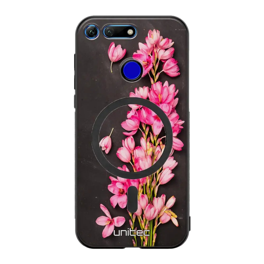 Honor View 20 kukka suojakuoret - Pink Flowers