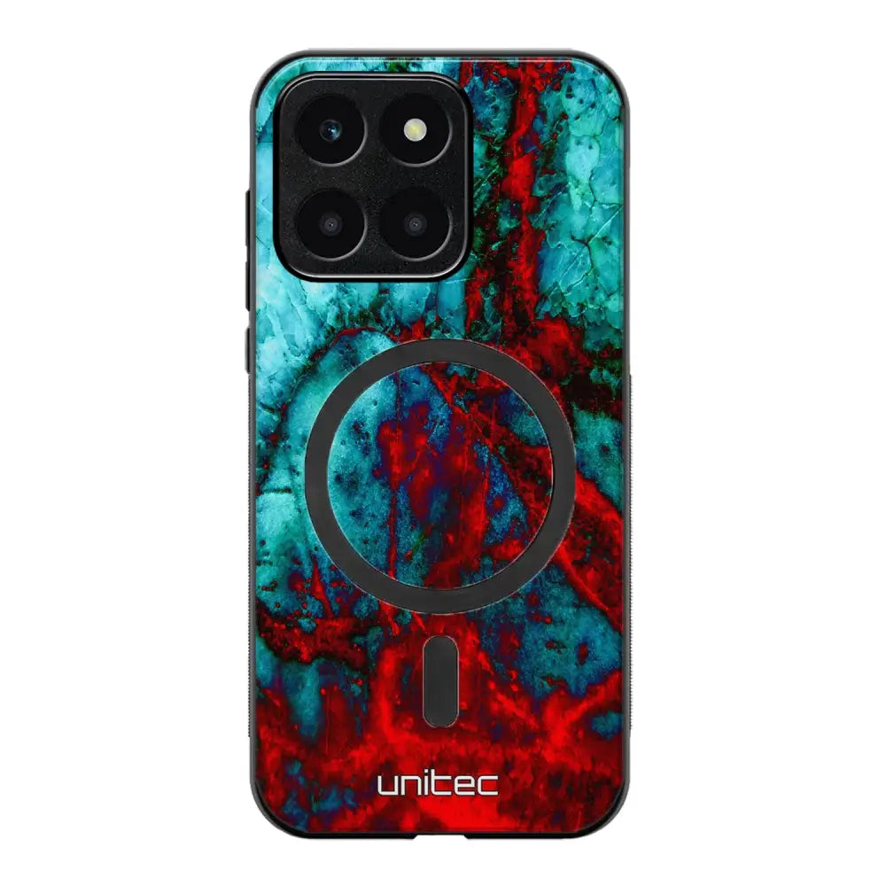 Honor X6a marmori suojakuoret - Blue Red Marble