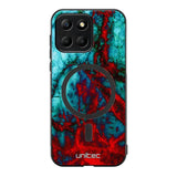 Honor X6b marmori suojakuoret - Blue Red Marble