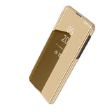 Kultainen peili flip suojakuori Honor X7b Smart 5G Flip puolustaa puhelinta tyylillä