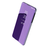 Violetti Honor X7b - älykäs 5G-flippikotelo peiliominaisuudella ja kellonäytöllä