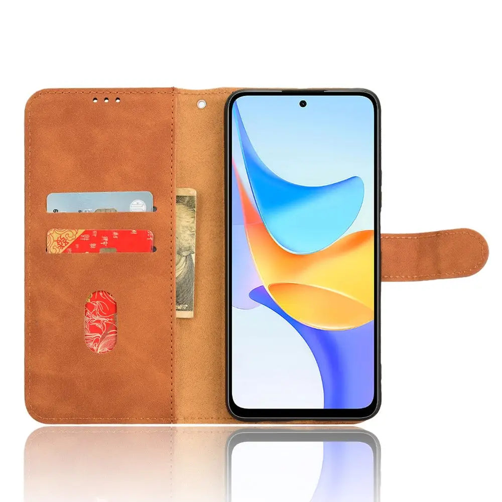 Honor X7b / 90 Smart 5G Lompakko Suojakotelo Ruskea