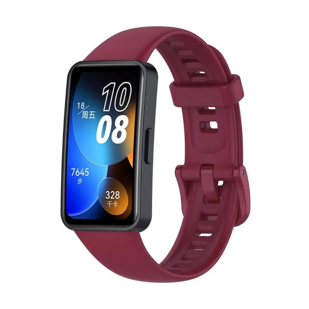 Huawei Band 8 / 9 / 10 Ranneke - Viininpunainen