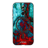 Huawei Mate 20 Lite marmori suojakuoret - Blue Red Marble