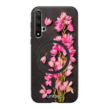Huawei Nova 5T kukka suojakuoret - Pink Flowers