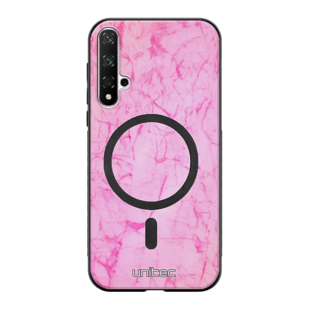 Huawei Nova 5T marmori suojakuoret - Light Pink Marble
