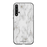 Huawei Nova 5T marmori suojakuoret - White Marble - Ei
