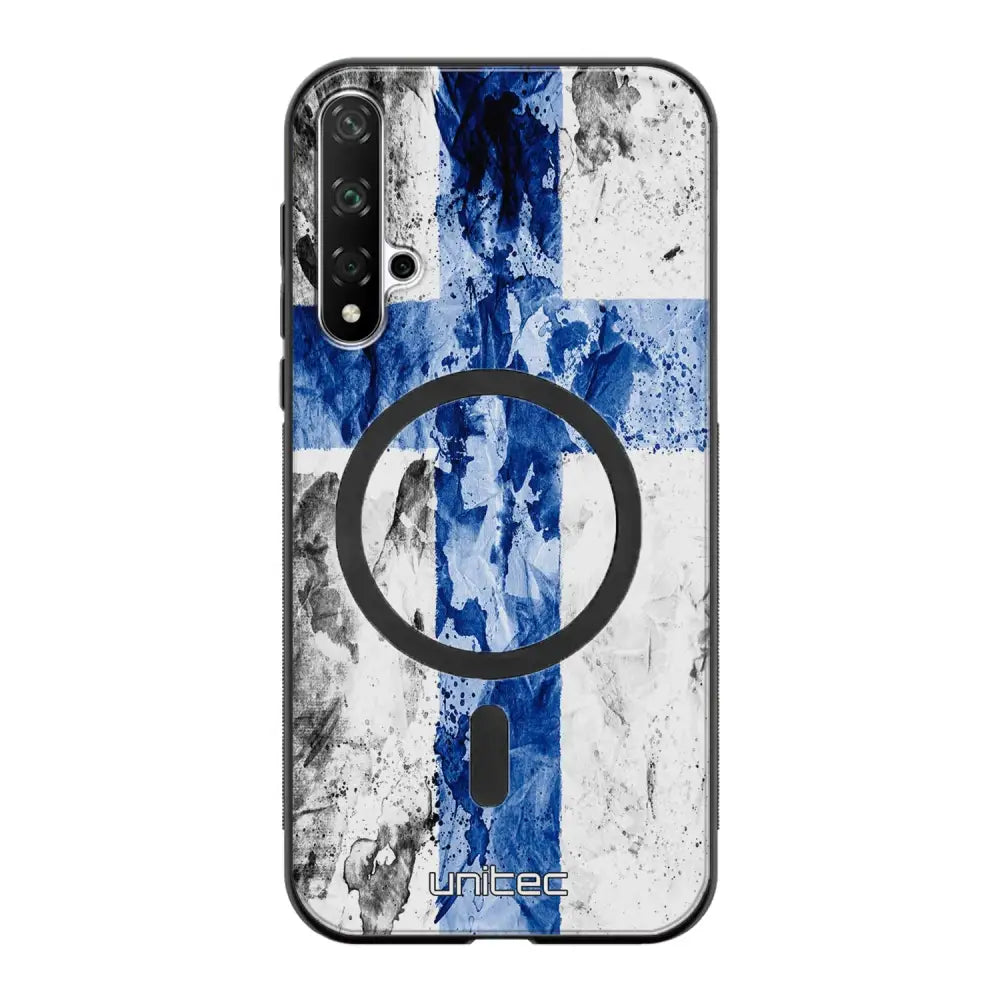 Huawei Nova 5T suojakuoret - Painted Finnish Flag