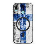 Huawei P Smart 2019 suojakuoret - Painted Finnish Flag