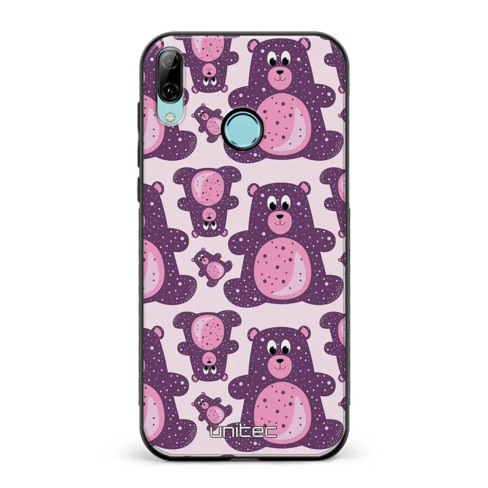 Huawei P Smart 2019 suojakuoret - Purple Teddy Bear - Ei