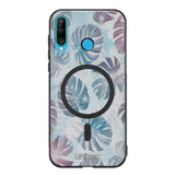 Huawei P30 Lite kukka suojakuoret - Monstera Texture