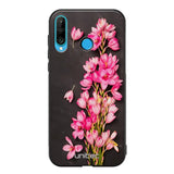 Huawei P30 Lite kukka suojakuoret - Pink Flowers - Ei