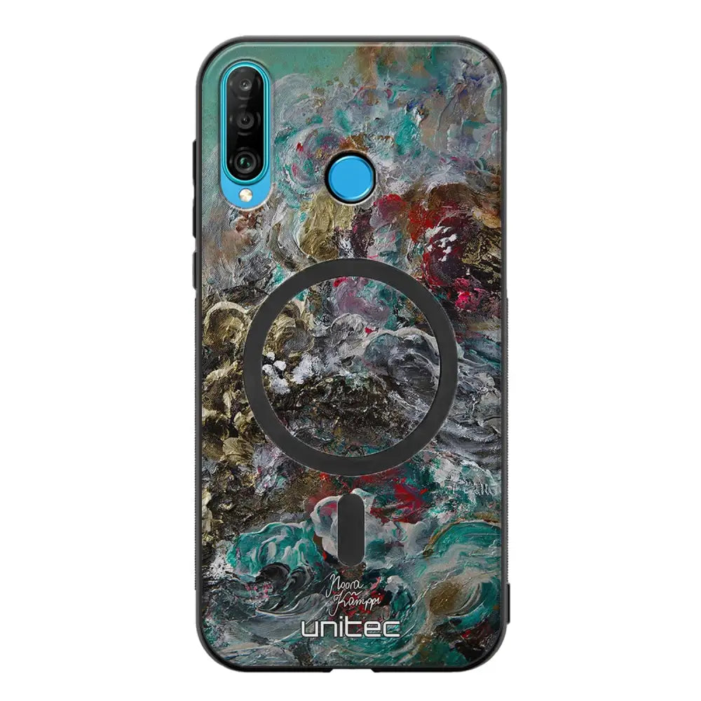 Huawei P30 Lite modern art suojakuoret - Heart Knows - Noora Kämppi