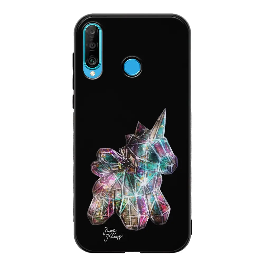 Huawei P30 Lite unicorn suojakuoret - Musta - Noora Kämppi - Ei