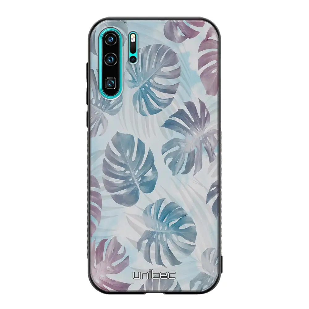 Huawei P30 Pro kukka suojakuoret - Monstera Texture - Ei