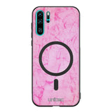 Huawei P30 Pro marmori suojakuoret - Light Pink Marble
