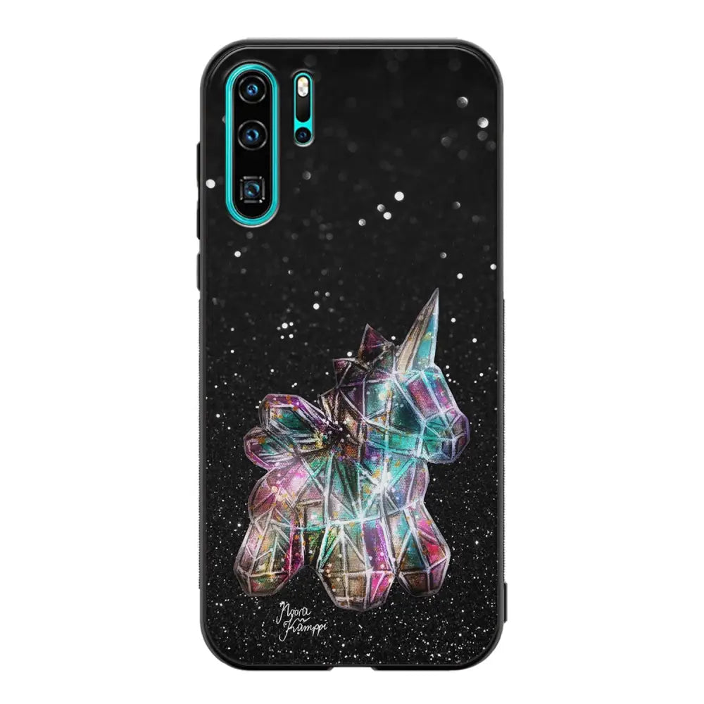 Huawei P30 Pro unicorn suojakuoret - Valkoinen - Noora Kämppi - Ei