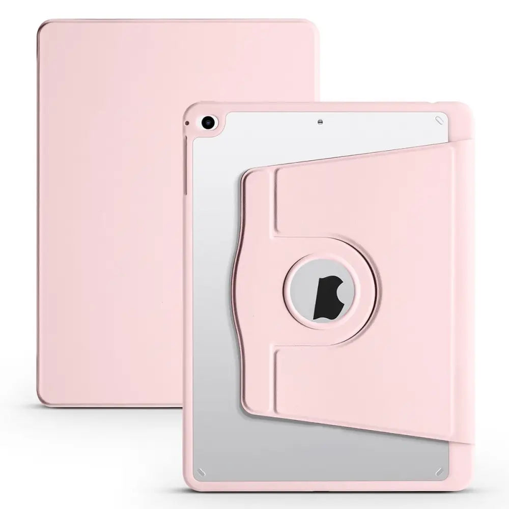 iPad 9.7 (2017/2018/Air/Air2) Pyörivä suojakotelo - Pinkki