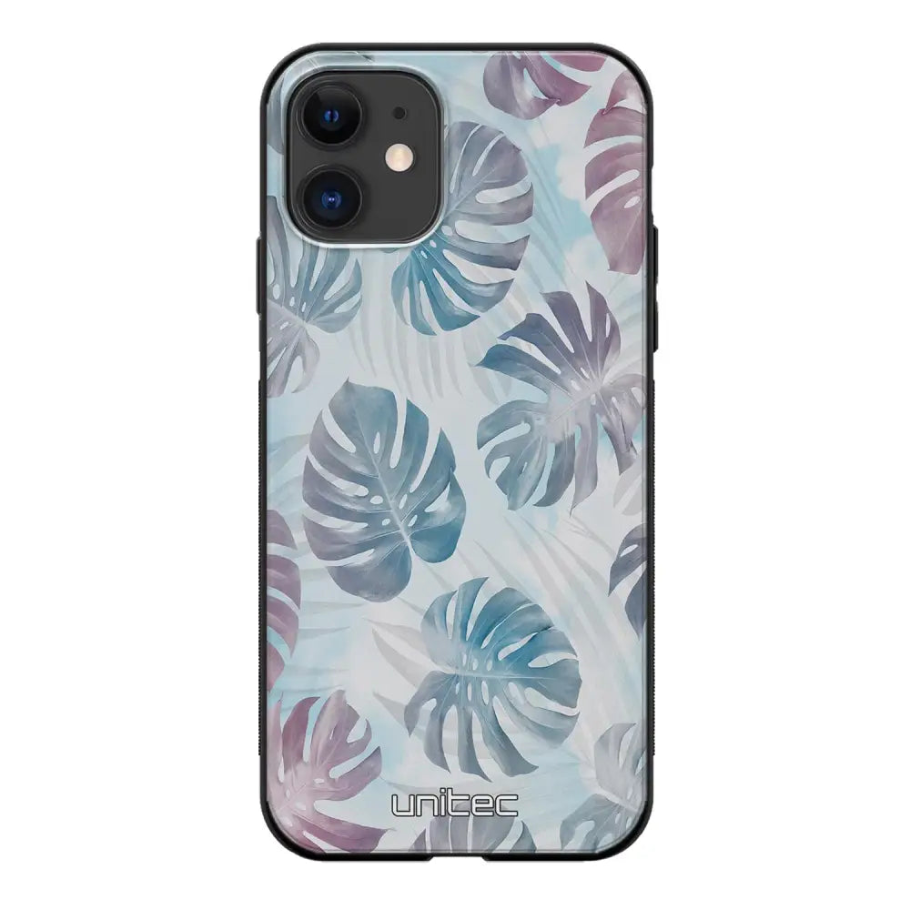 iPhone 11 kukka suojakuoret - Monstera Texture - Ei