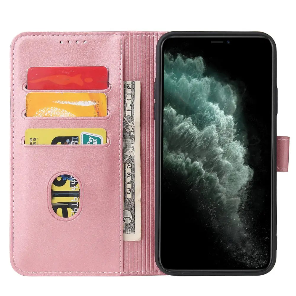 iPhone 11 Lompakko suojakotelo Ruusukulta