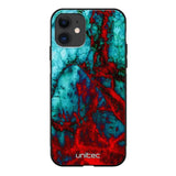 iPhone 11 marmori suojakuoret - Blue Red Marble - Ei