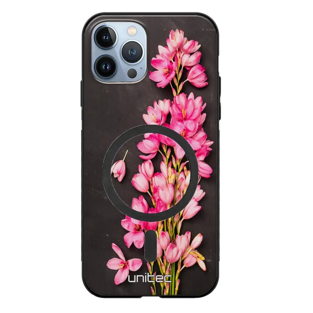 iPhone 11 Pro kukka suojakuoret - Pink Flowers