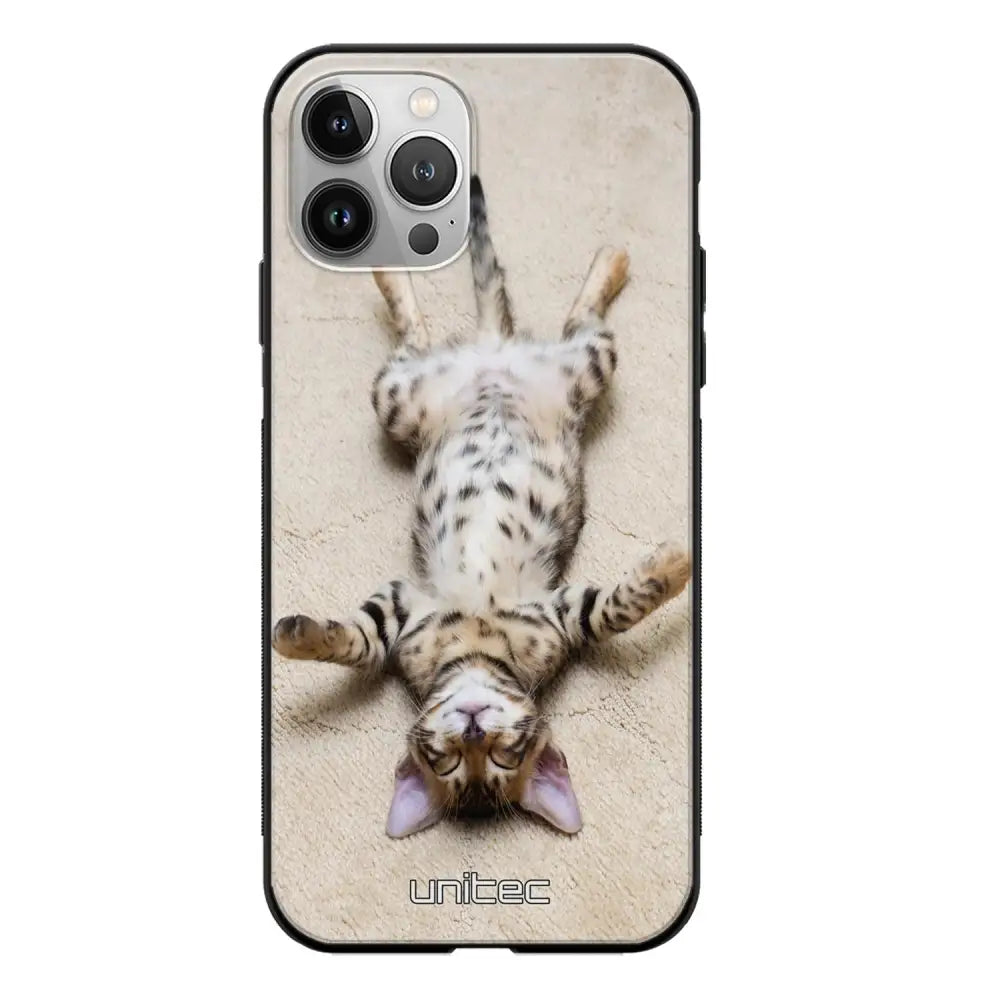 iPhone 11 Pro Max kissa suojakuoret - Relaxing Cat - Ei