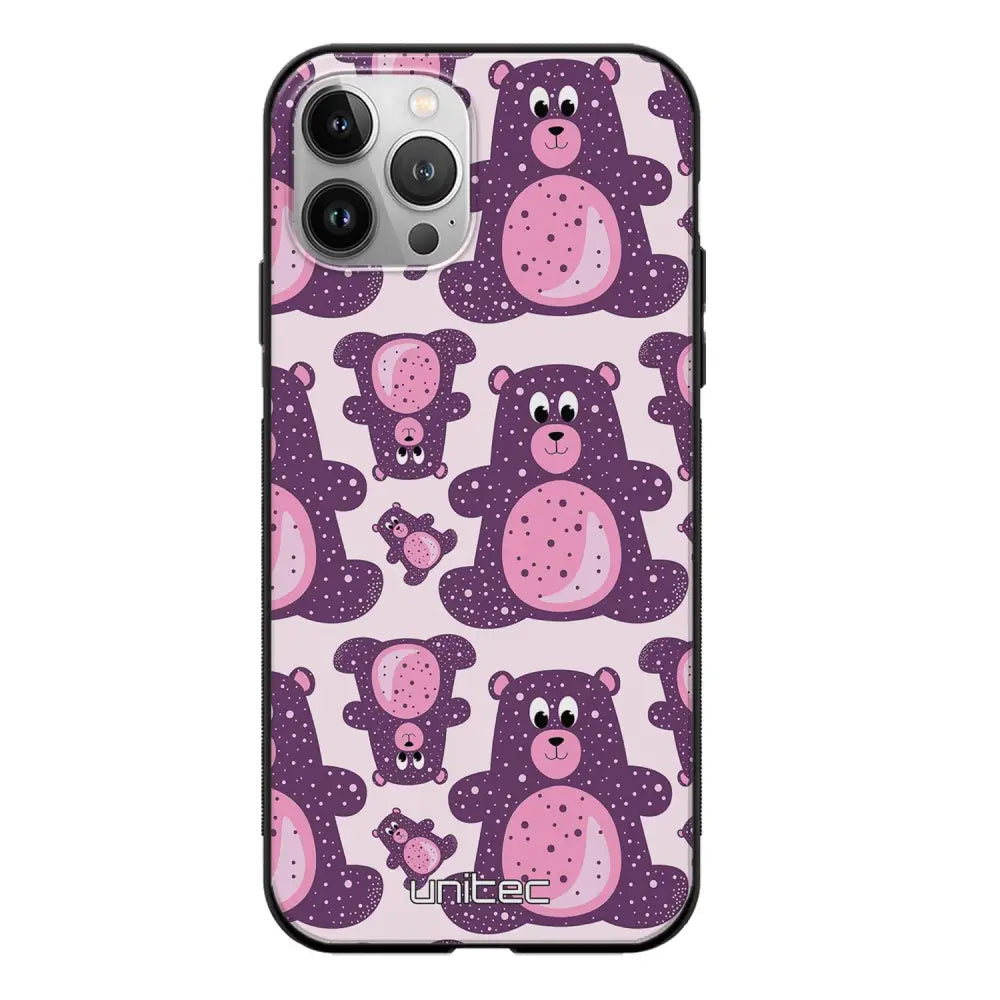 iPhone 11 Pro Max suojakuoret - Purple Teddy Bear - Ei